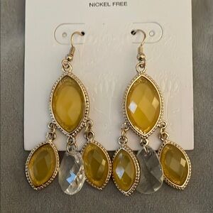 Target Gold and Yellow Chandelier Earrings